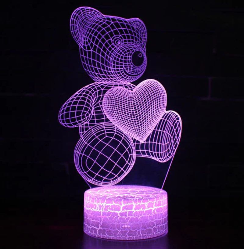 3D Lamp Acrylic USB LED Night Lights Neon Sign Lamp Xmas Christmas Decorations for Home Bedroom Birthday Decor Valentines Day Gifts